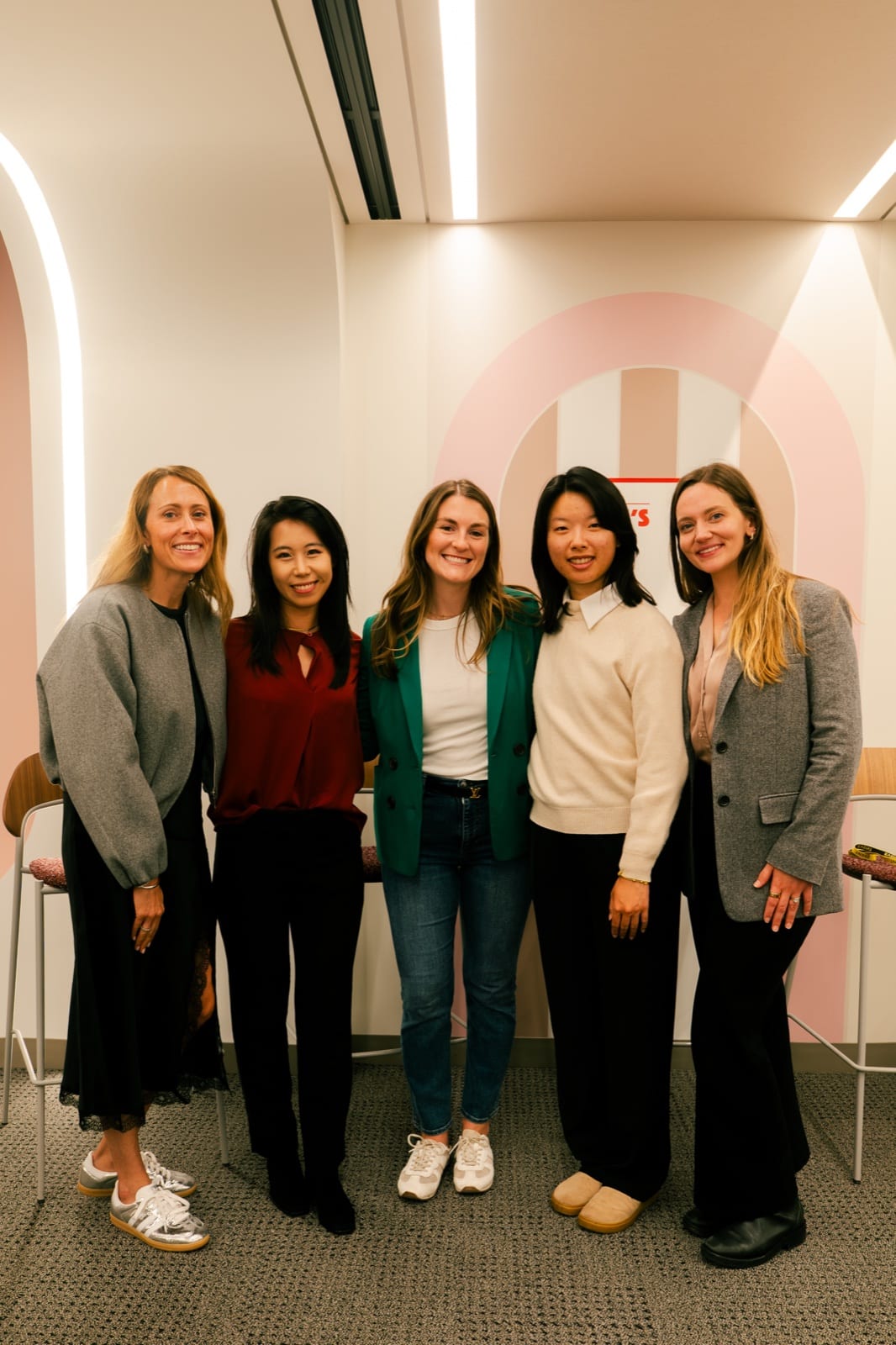 Five hosts and speakers at the AI Skills Share at Pinterest NY